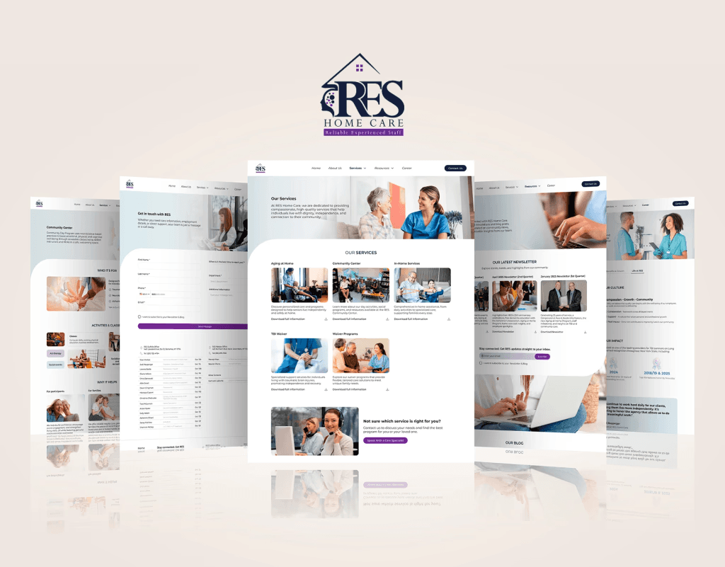 RES Home Care — proyecto de Diseño Web - App por Zorv Studio